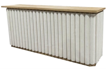 Gray Velvet Bar 6ft in Naples, Marco Island, Ft. Myers