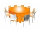Acrylic Round Dining Table 5ft in Orlando