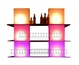 Acrylic Bar Back - Cubes in Orlando