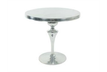 Art Moderne Silver Cafe Table in Orlando