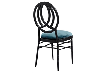 Phoenix Black Chair with Turquoise Velvet in Miami, Ft. Lauderdale, Palm Beach
