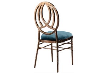 Phoenix Rose Gold Chair with Turquoise Velvet in Miami, Ft. Lauderdale, Palm Beach