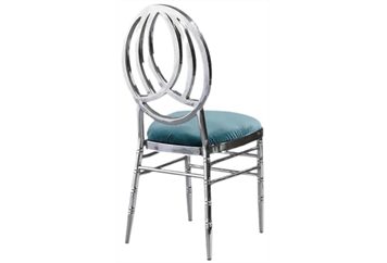 Phoenix Silver Chair with Turquoise Velvet in Miami, Ft. Lauderdale, Palm Beach