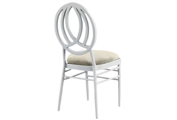 Phoenix White Chair with Oatmeal Velvet in Miami, Ft. Lauderdale, Palm Beach