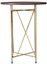Wired Highboy Table Gold - Dark Wood in Miami, Ft. Lauderdale, Palm Beach