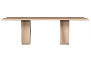 Slat Dining Table Rectangle - 8ft Wood in Orlando