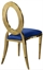 O Chair Gold - Indigo Velvet Seat in Miami, Ft. Lauderdale, Palm Beach