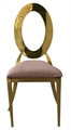 O Chair Gold - Rose Velvet Seat in Miami, Ft. Lauderdale, Palm Beach