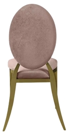 O Chair Gold - Rose Velvet Seat and Back in Miami, Ft. Lauderdale, Palm Beach