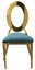 O Chair Gold - Turquoise Velvet Seat in Miami, Ft. Lauderdale, Palm Beach