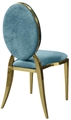 O Chair Gold - Turquoise Velvet Seat and Back in Miami, Ft. Lauderdale, Palm Beach