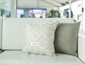 Agatha Pillow - Silver in Orlando