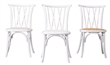 Crossed Dining Chair White - Cane in Tampa, St Petersburg