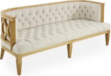 Tufted Astrid Loveseat - White in Miami, Ft. Lauderdale, Palm Beach