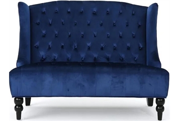 Midnight Dark Loveseat - Blue in Miami, Ft. Lauderdale, Palm Beach