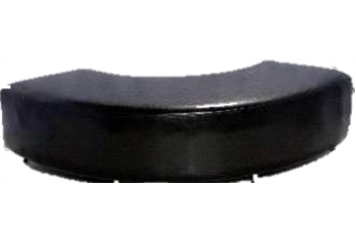 Koo Curved Bench Black Leather in Miami, Ft. Lauderdale, Palm Beach