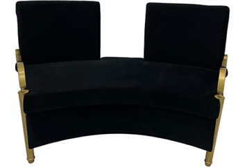 Tiffany Loveseat - Black in Miami, Ft. Lauderdale, Palm Beach