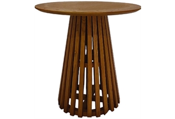 Slat Cafe Table - Brown in Miami, Ft. Lauderdale, Palm Beach