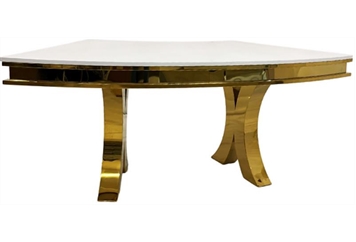 Elle Dining Table - Gold in Miami, Ft. Lauderdale, Palm Beach