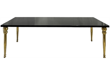 Milan Dining Table - Black Top in Miami, Ft. Lauderdale, Palm Beach