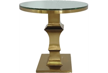 Roman Cafe Table - Gold in Miami, Ft. Lauderdale, Palm Beach