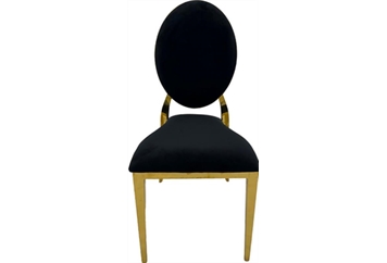 O Chair Gold - Black Pad with Back in Miami, Ft. Lauderdale, Palm Beach