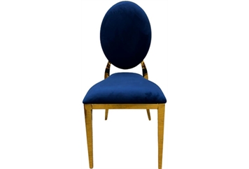 O Chair Gold - Indigo Pad with Back in Miami, Ft. Lauderdale, Palm Beach
