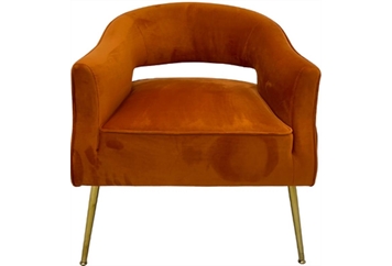 Kent Lounge Chair - Orange in Miami, Ft. Lauderdale, Palm Beach