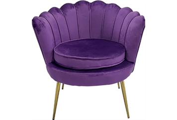 Phoebe Lounge Chair - Purple in Miami, Ft. Lauderdale, Palm Beach