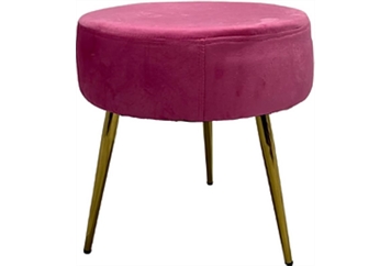 Phoebe Round Ottoman - Pink in Miami, Ft. Lauderdale, Palm Beach