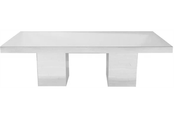 Mirror Dining Table - Split Pedestal Base in Miami, Ft. Lauderdale, Palm Beach