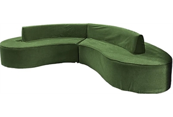 Santorini Banquette - Green in Miami, Ft. Lauderdale, Palm Beach