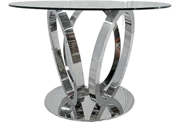 Claire Cafe Table - Silver in Miami, Ft. Lauderdale, Palm Beach