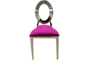 O Chair Silver - Purple Pad in Miami, Ft. Lauderdale, Palm Beach
