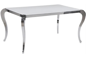 Suzanne Dining Table - Silver in Miami, Ft. Lauderdale, Palm Beach