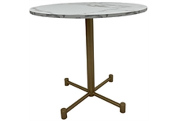 Easy Gold Base Marble Top Cafe Table in Miami, Ft. Lauderdale, Palm Beach