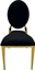 O Chair Gold - Black Pad in Miami, Ft. Lauderdale, Palm Beach