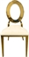 O Chair Gold - White Pad in Miami, Ft. Lauderdale, Palm Beach