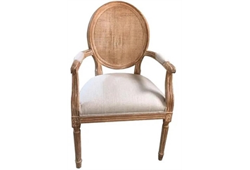 Versailles Dining Chair With Arms - Wicker in Miami, Ft. Lauderdale, Palm Beach