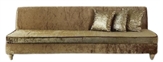 Embossed Gold Velvet Sofa Large in Miami, Ft. Lauderdale, Palm Beach