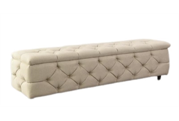 Oatmeal Tufted Bench in Miami, Ft. Lauderdale, Palm Beach
