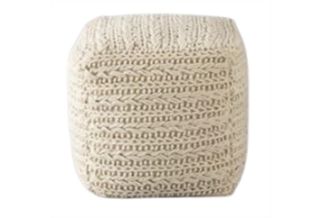 Pouf Cahuilla Ivory in Miami, Ft. Lauderdale, Palm Beach