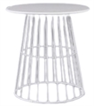Soho Cafe Table - White in Miami, Ft. Lauderdale, Palm Beach