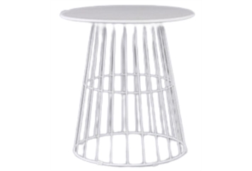 Soho Cafe Table - White in Miami, Ft. Lauderdale, Palm Beach