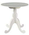 White Table with Glass Top in Miami, Ft. Lauderdale, Palm Beach