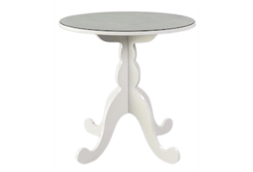 White Table with Glass Top in Miami, Ft. Lauderdale, Palm Beach