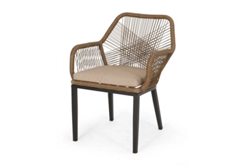 Wicker Chair - Brown in Miami, Ft. Lauderdale, Palm Beach