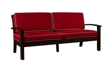 Walnut Sofa Red - 2 Seater in Naples, Marco Island, Ft. Myers