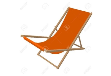 Sling Beach Chair Orange in Naples, Marco Island, Ft. Myers