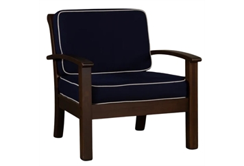 Walnut Armchair - Blue in Naples, Marco Island, Ft. Myers